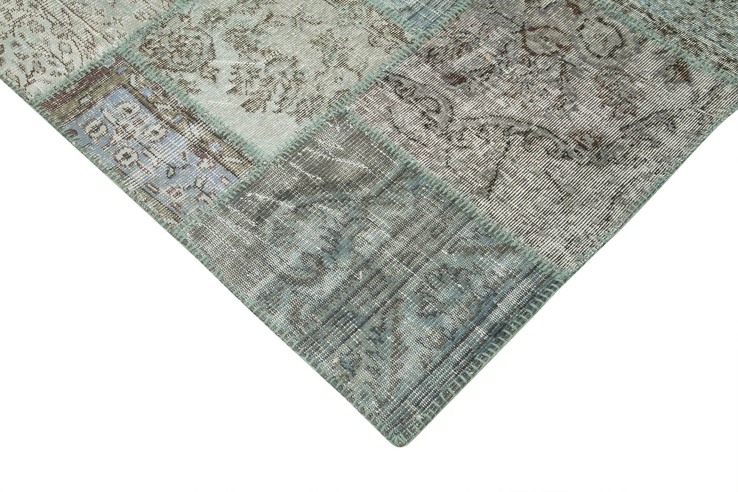8x11 Blue Patchwork Rug- 34785