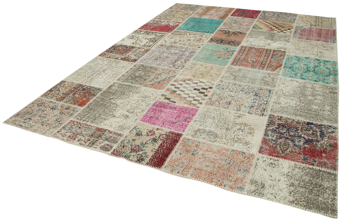 8x11 Multicolor Patchwork Rug- 34803