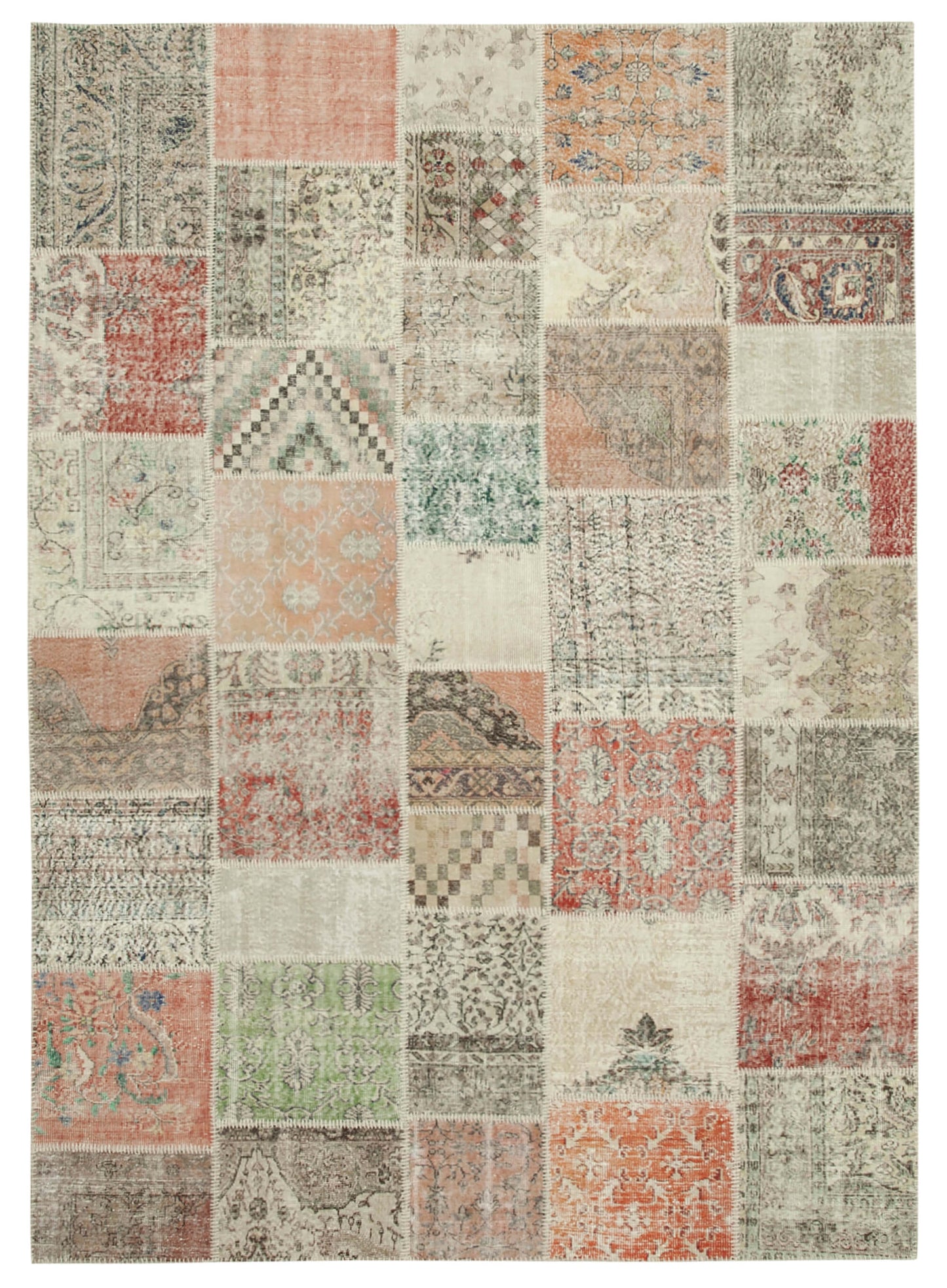 8x11 Multicolor Patchwork Rug- 34808