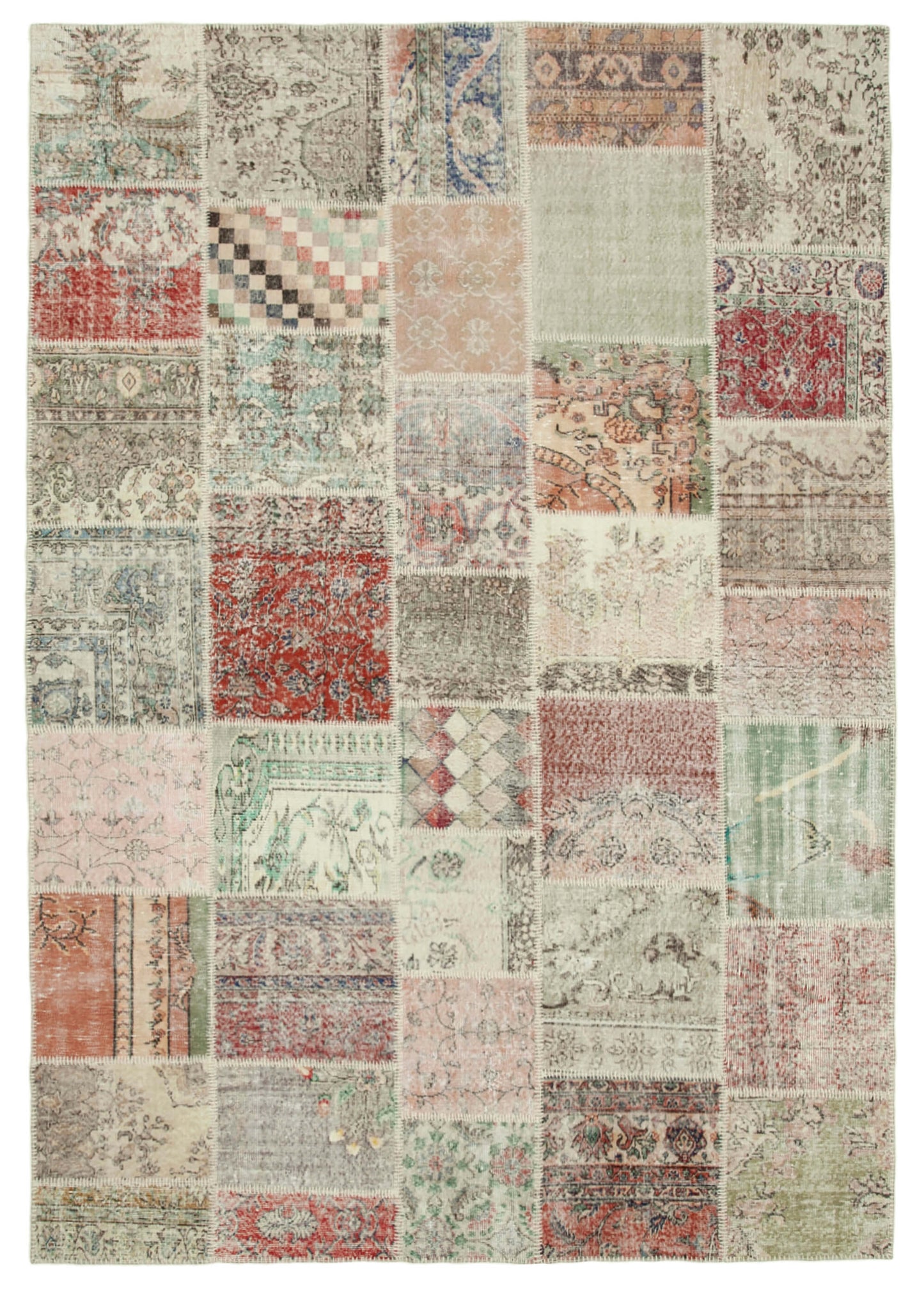 8x11 Multicolor Patchwork Rug- 34809
