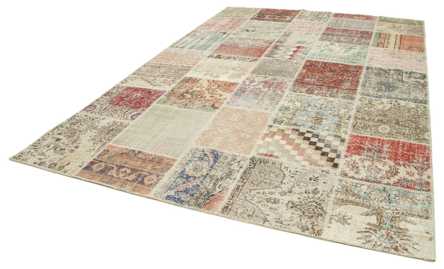8x11 Multicolor Patchwork Rug- 34809