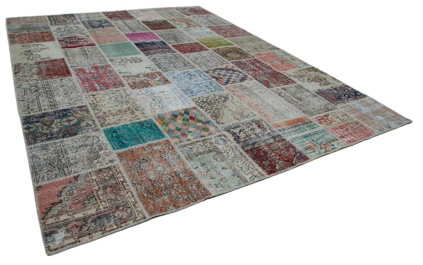 10x13 Multicolor Patchwork Rug - 34821