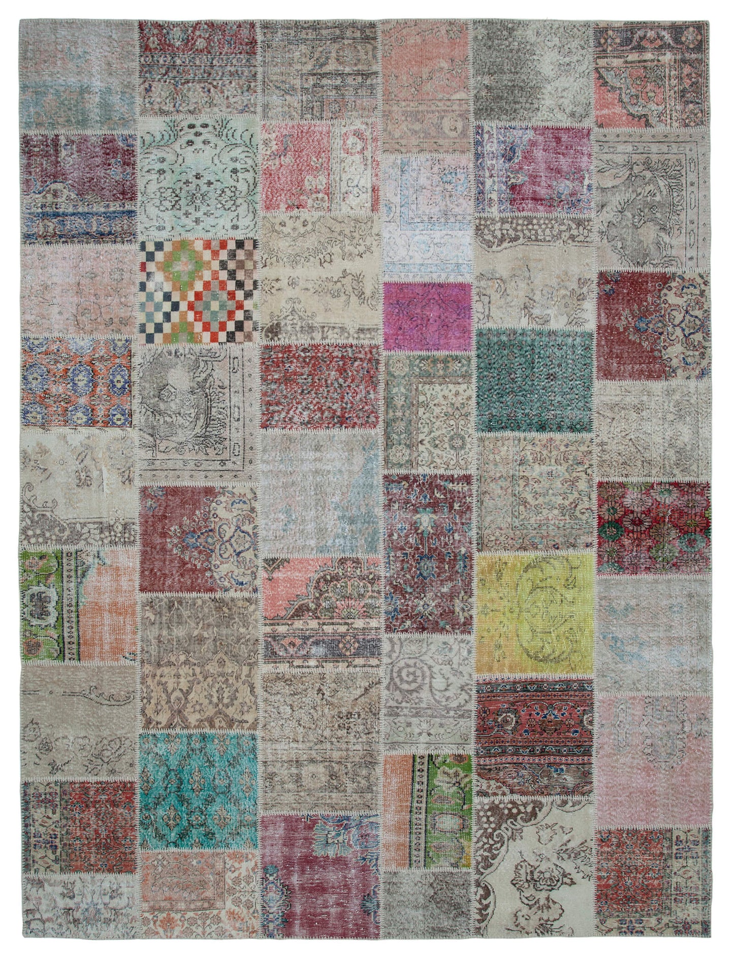 10x13 Multicolor Patchwork Rug - 34822