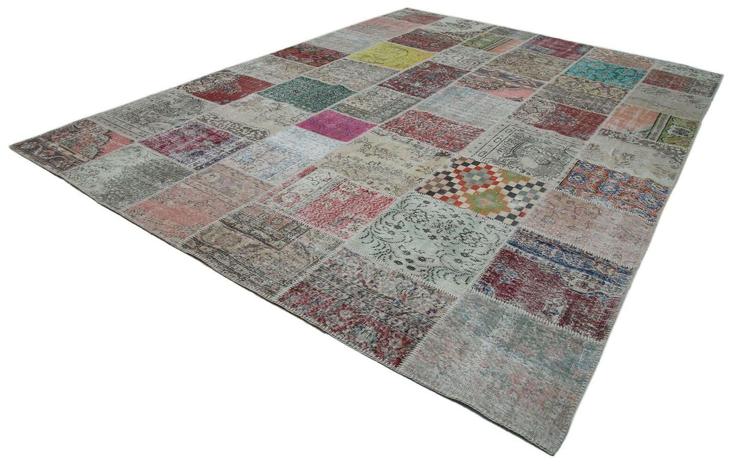 10x13 Multicolor Patchwork Rug - 34822