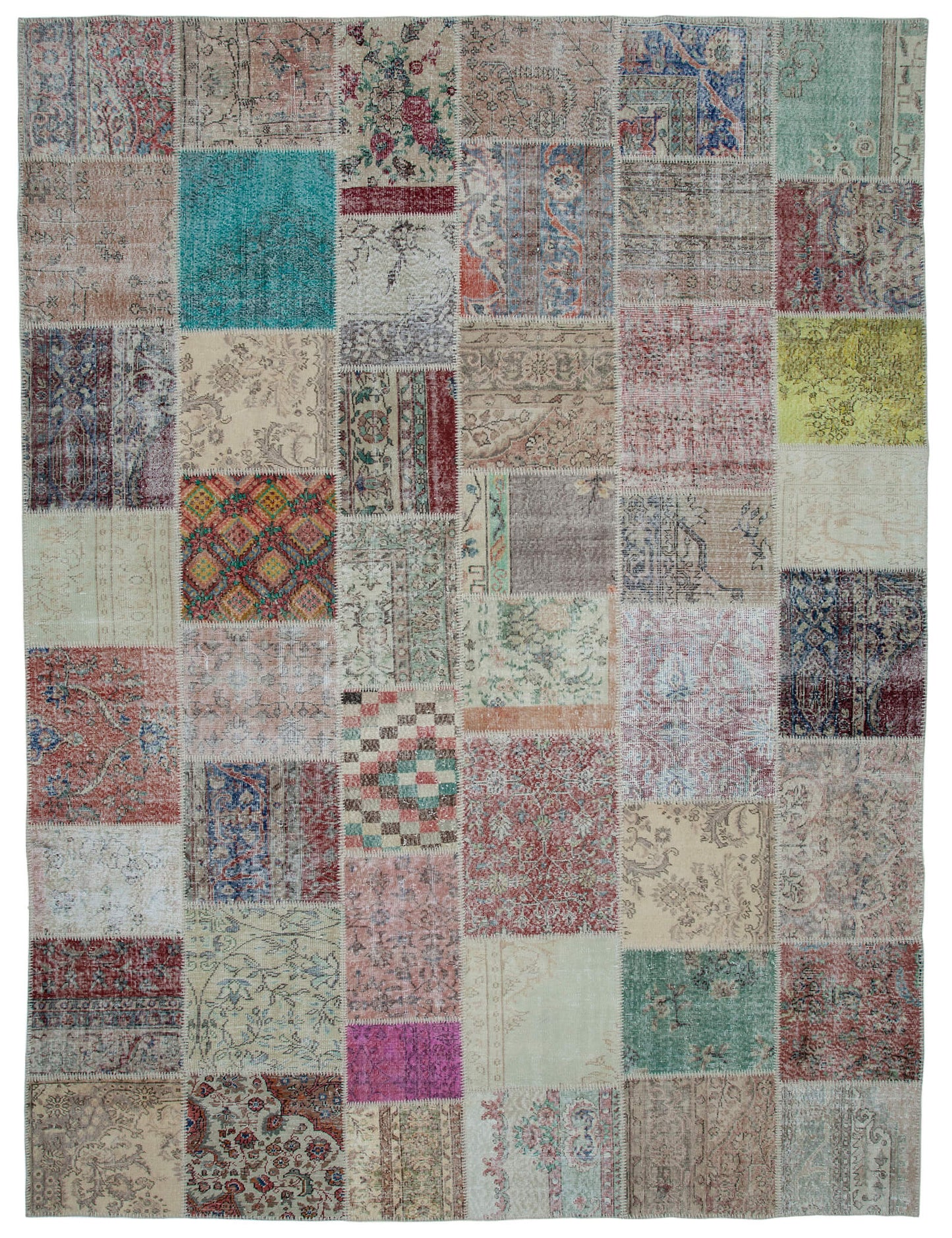 10x13 Multicolor Patchwork Rug - 34823