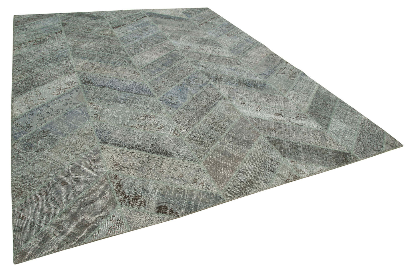 9x12 Grey Patchwork Rug- 34825