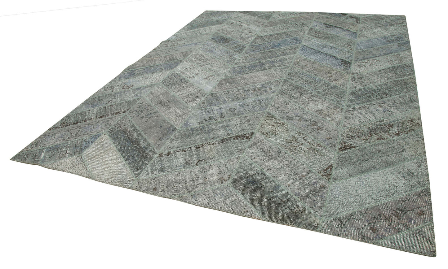 9x12 Grey Patchwork Rug- 34825