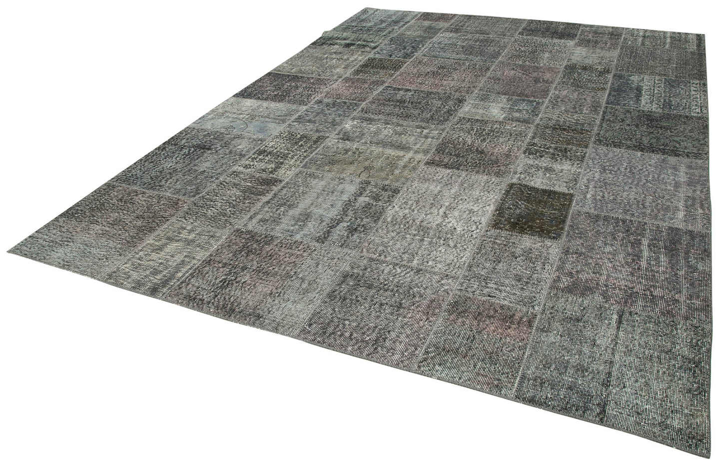 8x12 Grey Patchwork Rug- 34850