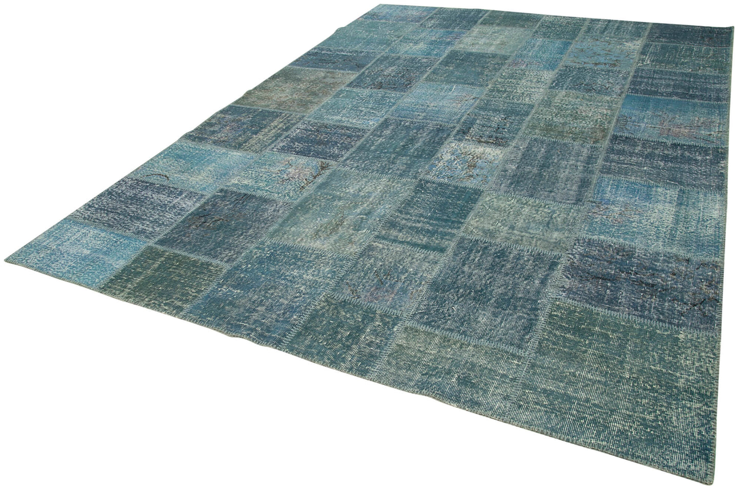 8x12 Blue Patchwork Rug- 34860