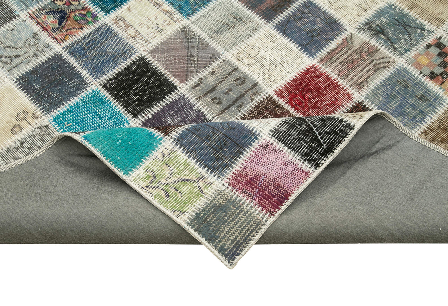 8x11 Multicolor Patchwork Rug- 34863