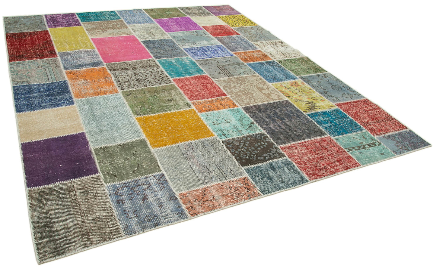 8x10 Multicolor Patchwork Rug - 34887
