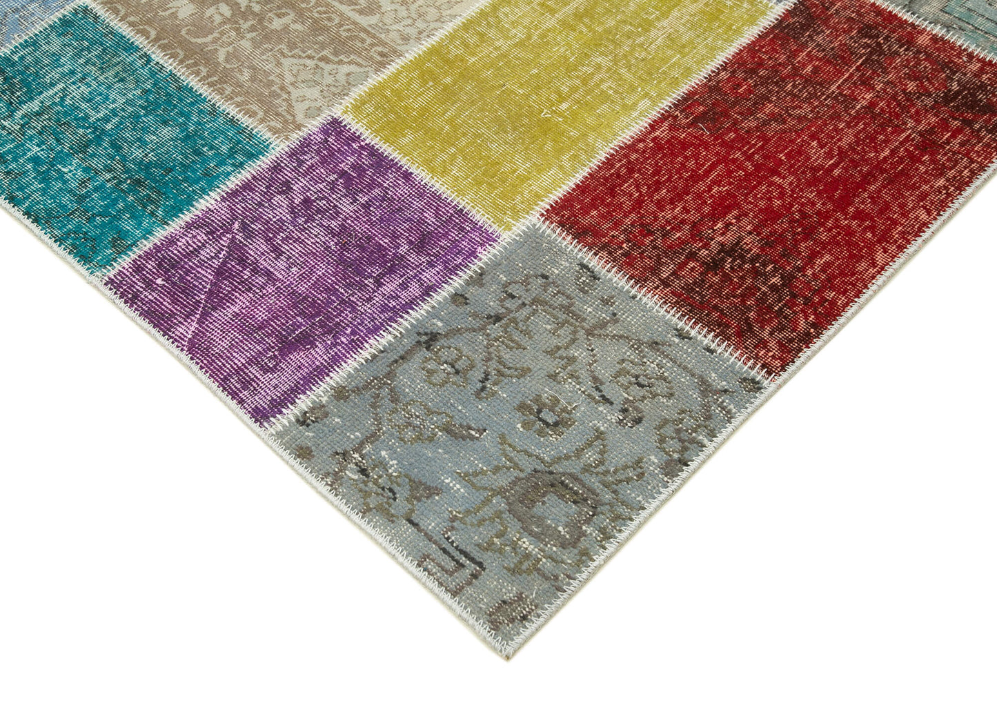 8x10 Multicolor Patchwork Rug - 34887
