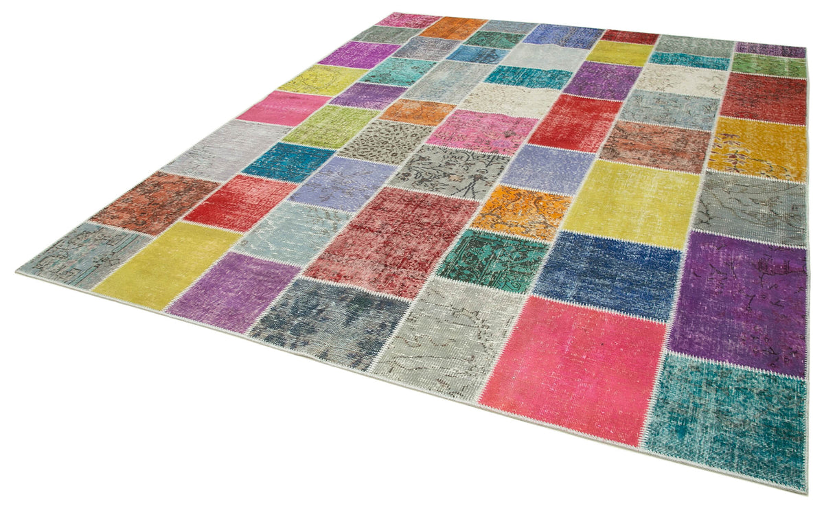 8x10 Multicolor Patchwork Rug - 34896