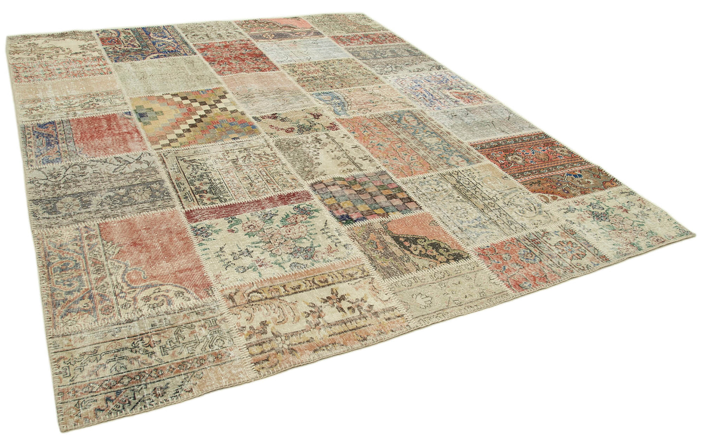 8x10 Multicolor Patchwork Rug - 34914