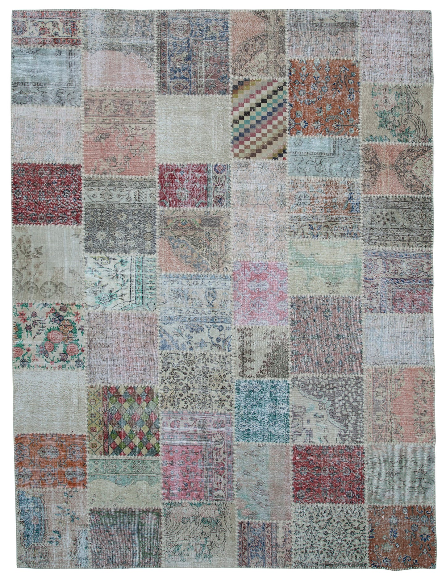 10x13 Multicolor Patchwork Rug - 34989