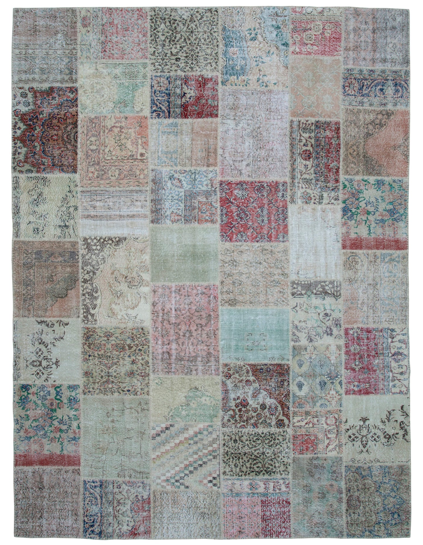 10x13 Multicolor Patchwork Rug - 34992