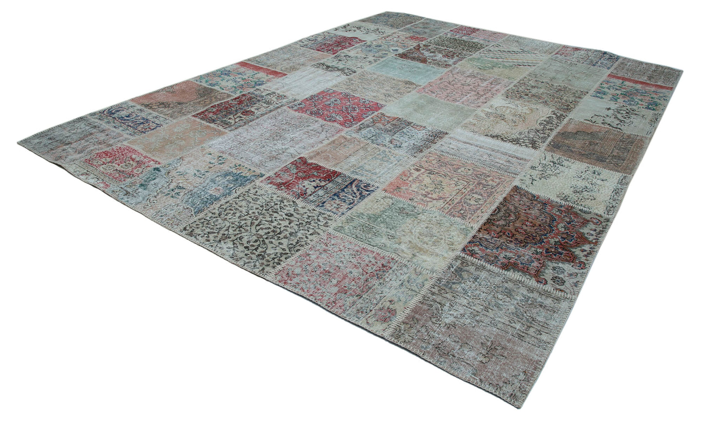 10x13 Multicolor Patchwork Rug - 34992