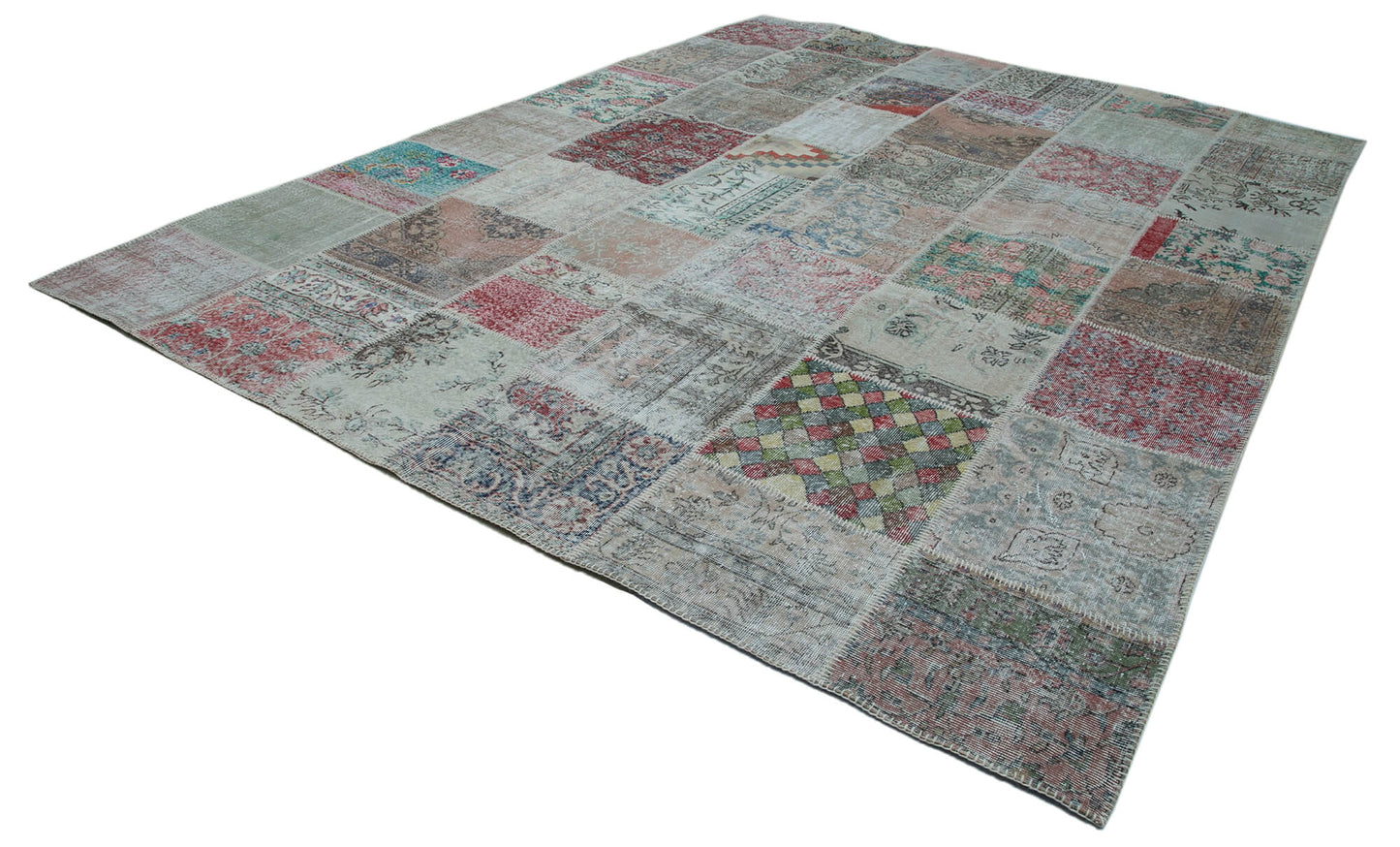 10x13 Multicolor Patchwork Rug - 34993