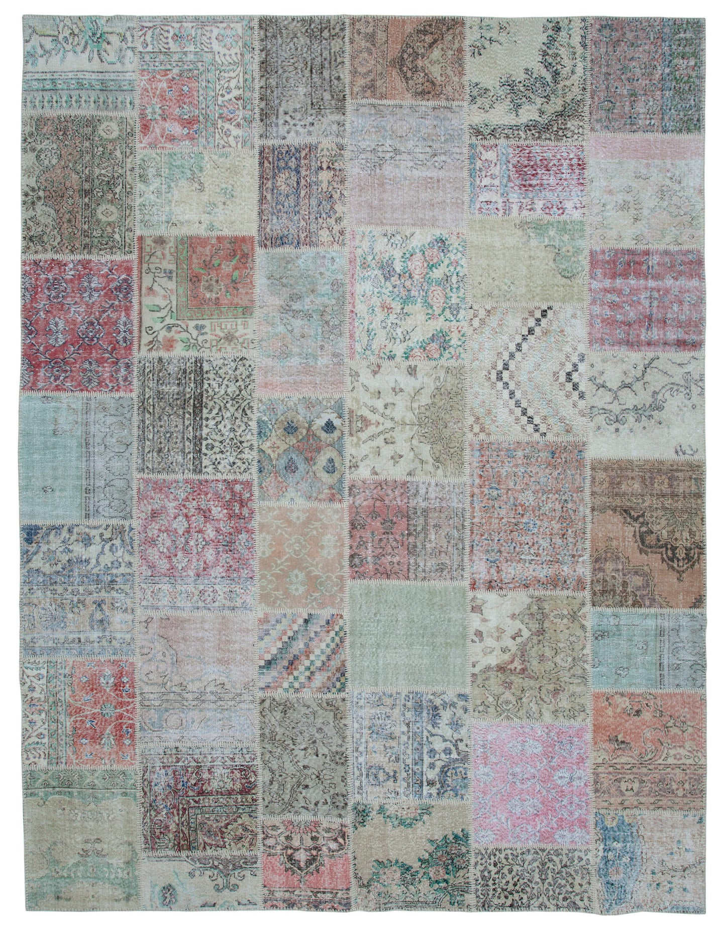 10x13 Multicolor Patchwork Rug - 34996