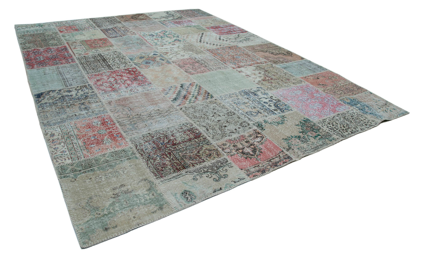 10x13 Multicolor Patchwork Rug - 34996