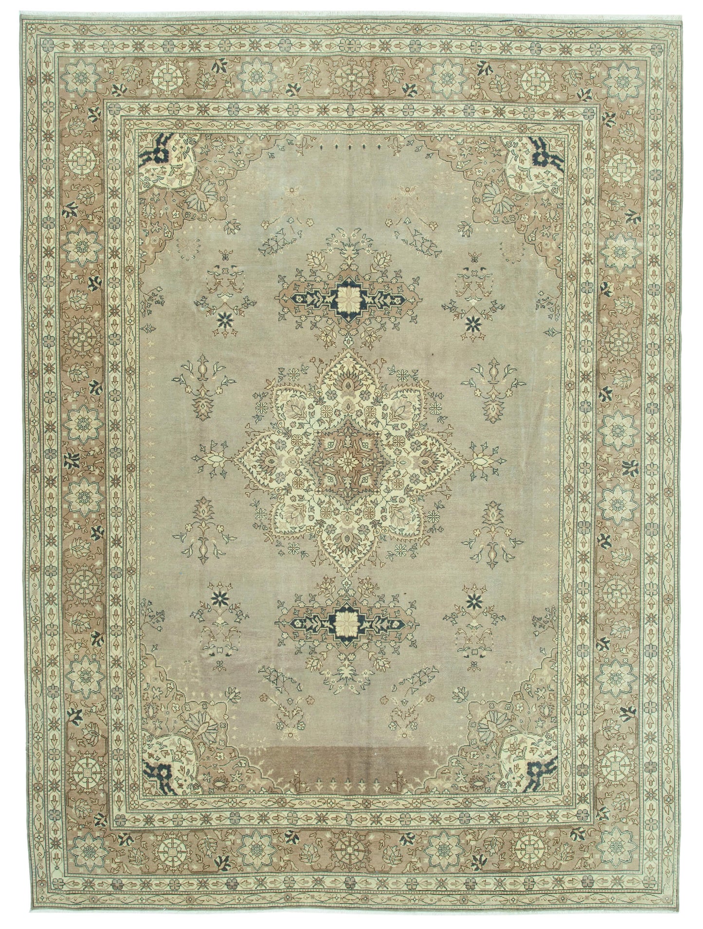9x12 Beige Vintage Large Area Rug - 35134