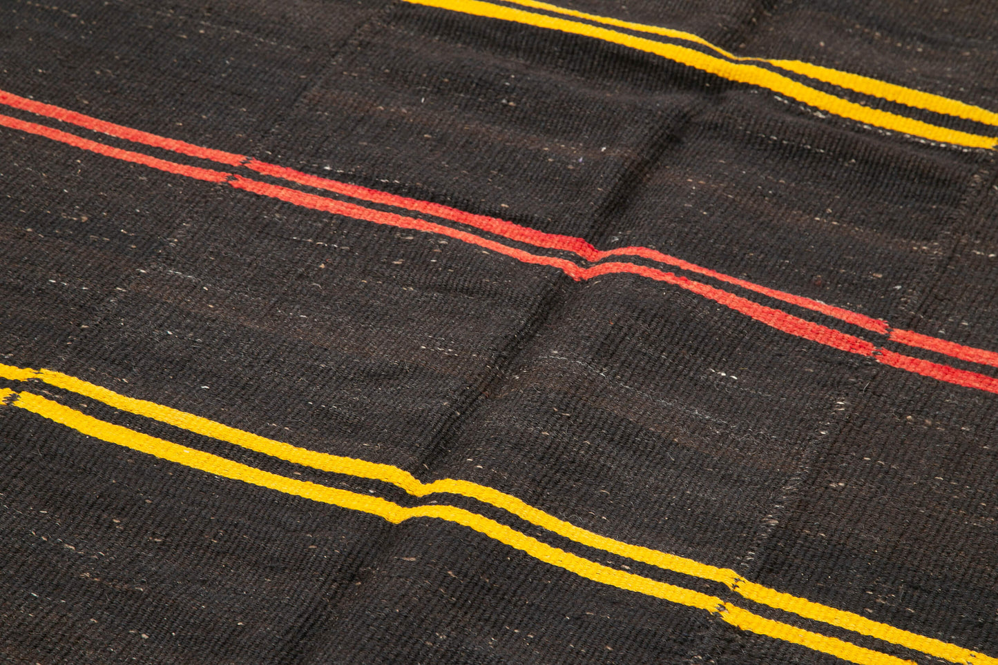 6x14 Brown Vintage Turkish Kilim Rug - 35400