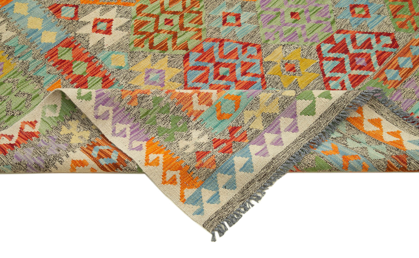 8x11 Multicolor Contemporary Area Rug - 35468