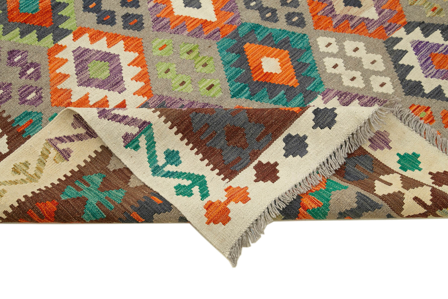 8x11 Multicolor Contemporary Area Rug - 35469