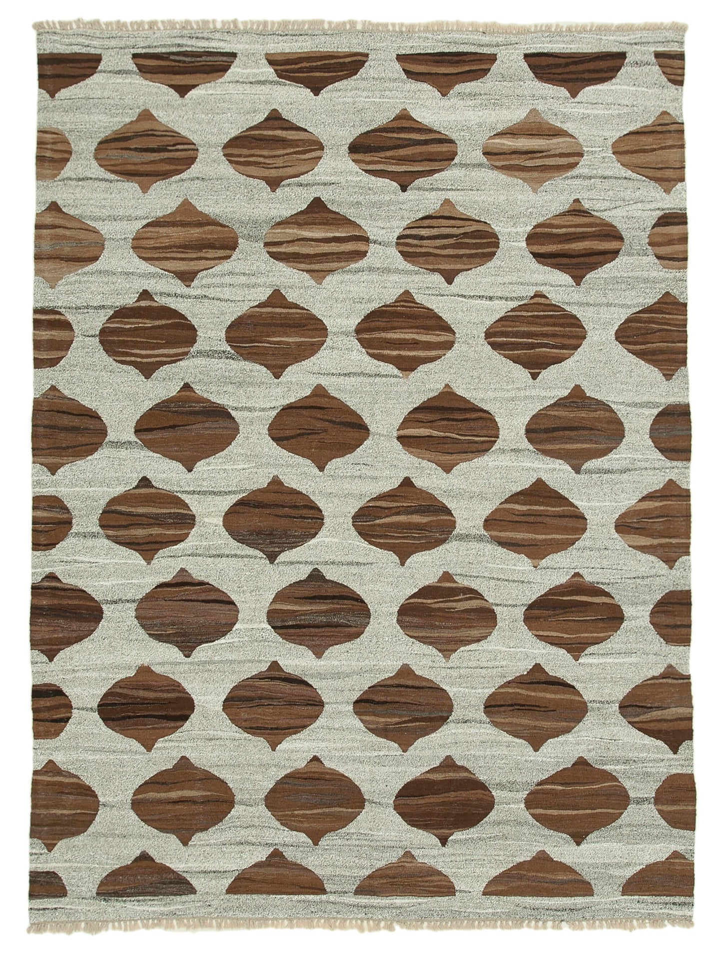 8x11 Grey Contemporary Area Rug - 35483