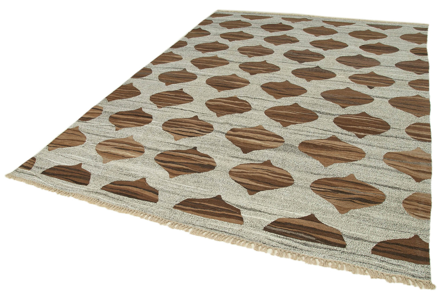 8x11 Grey Contemporary Area Rug - 35483