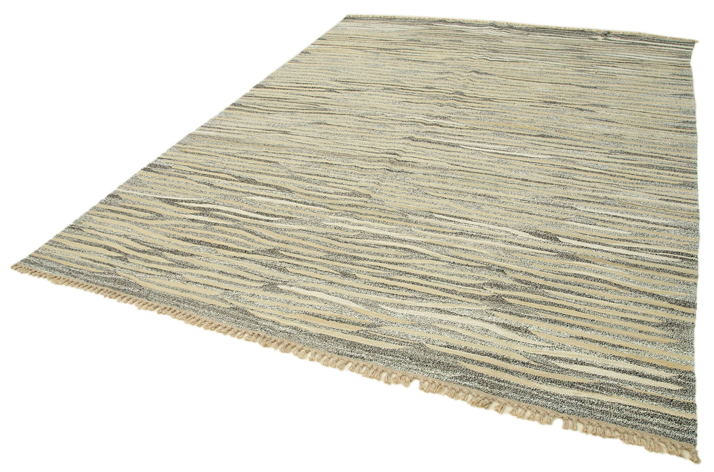 8x11 Beige Contemporary Area Rug - 35494