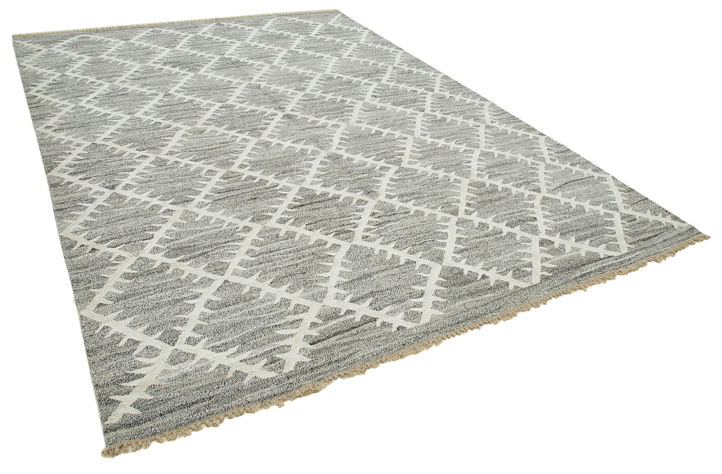 8x11 Grey Contemporary Area Rug - 35499