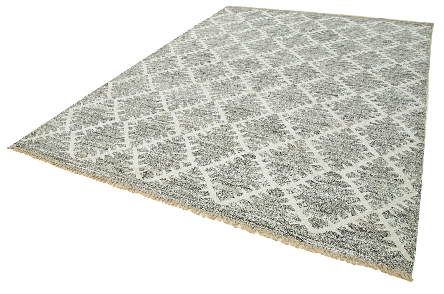 8x11 Grey Contemporary Area Rug - 35499