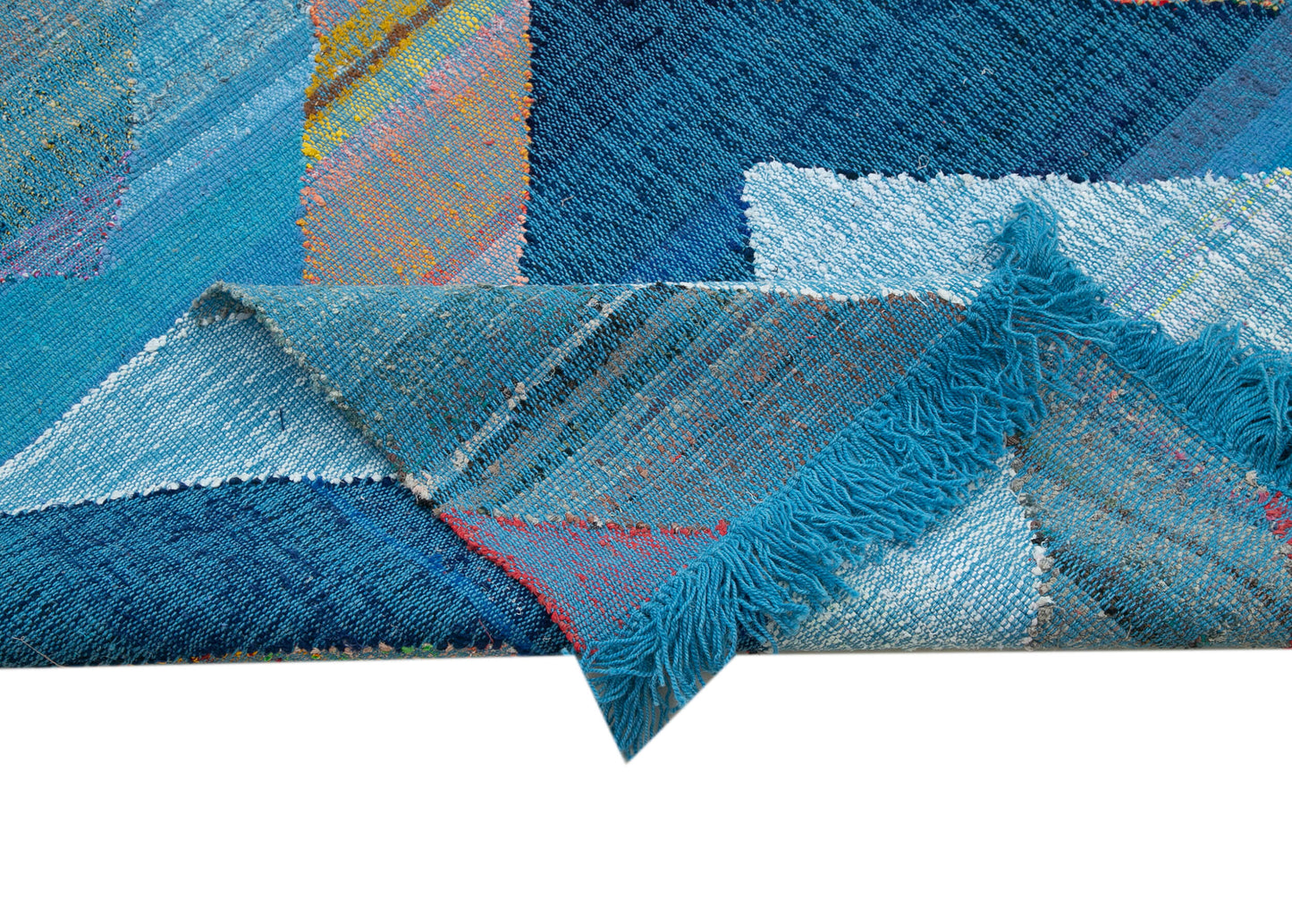 8x13 Blue Contemporary Area Rug - 35520