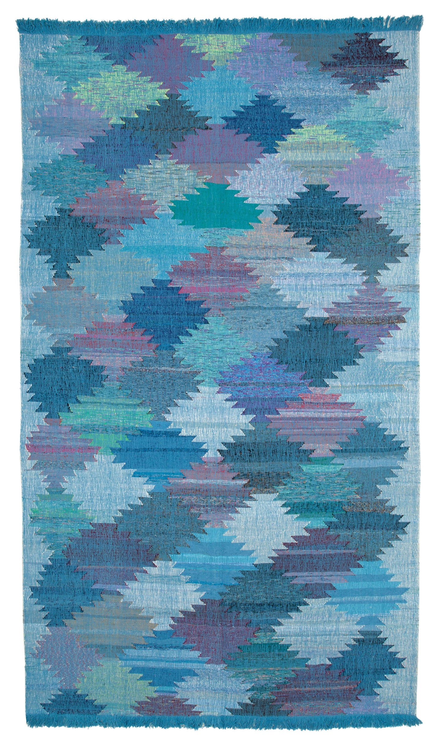 8x14 Blue Contemporary Area Rug - 35530