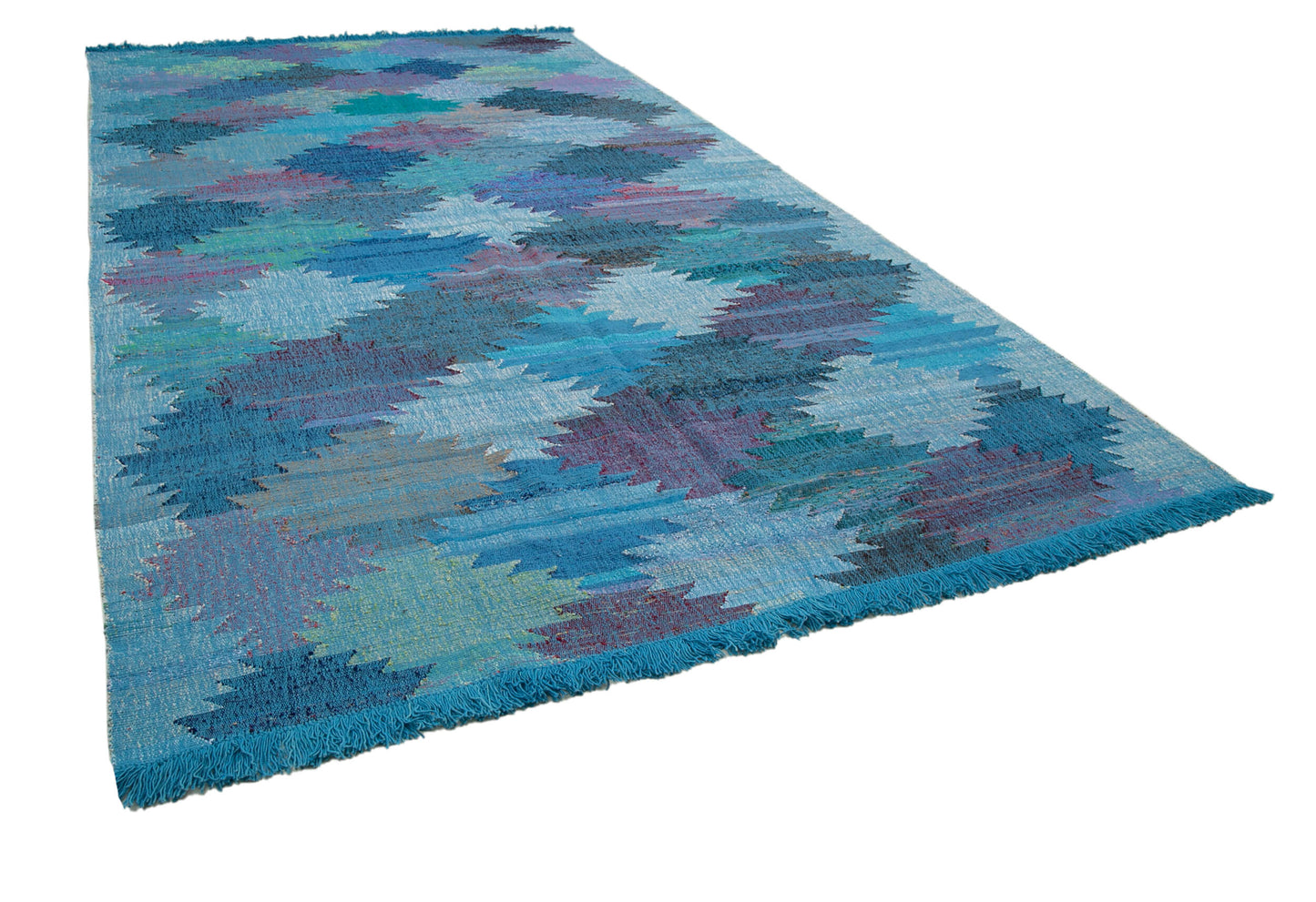 8x14 Blue Contemporary Area Rug - 35530