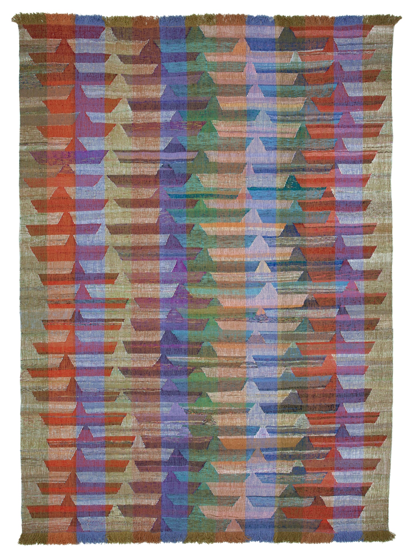 10x14 Multicolor Contemporary Area Rug - 35541