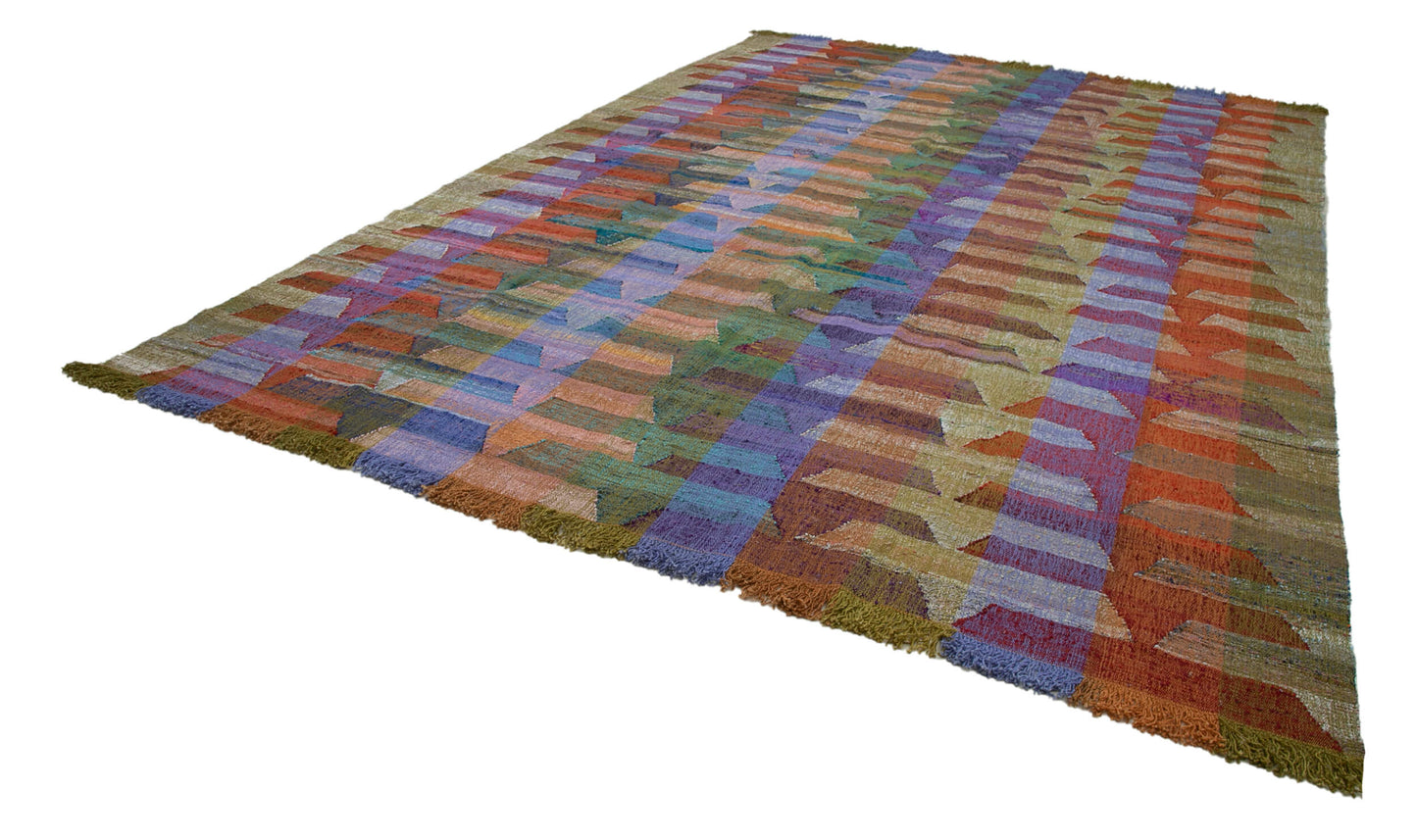 10x14 Multicolor Contemporary Area Rug - 35541