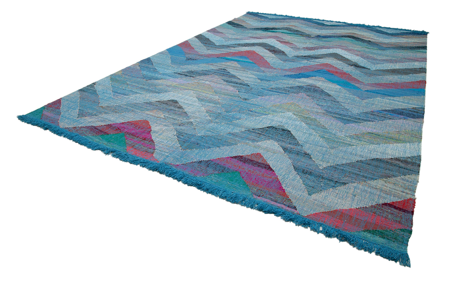 10x16 Blue Contemporary Area Rug - 35554