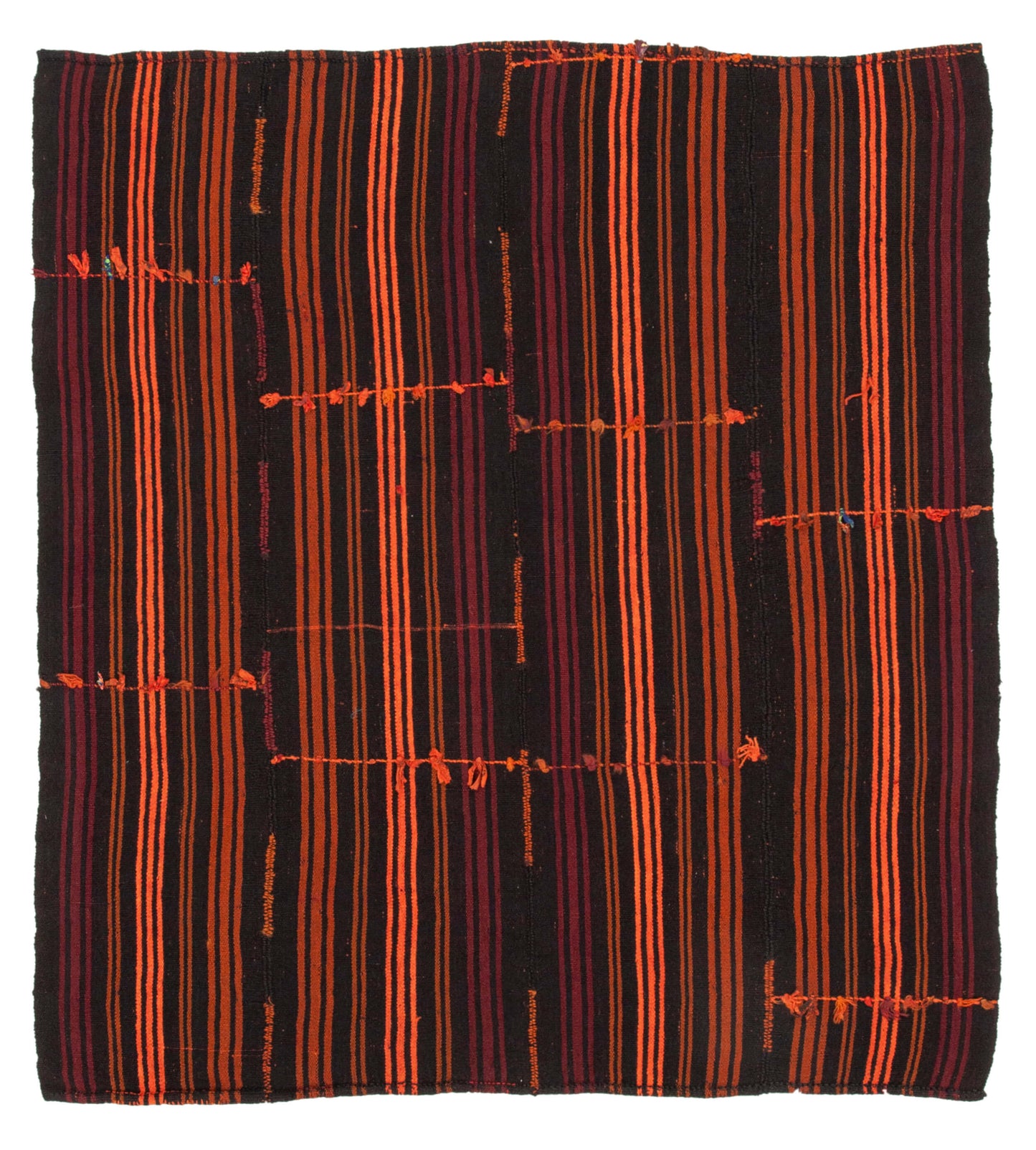 6x7 Brown Vintage Turkish Kilim Rug - 35606