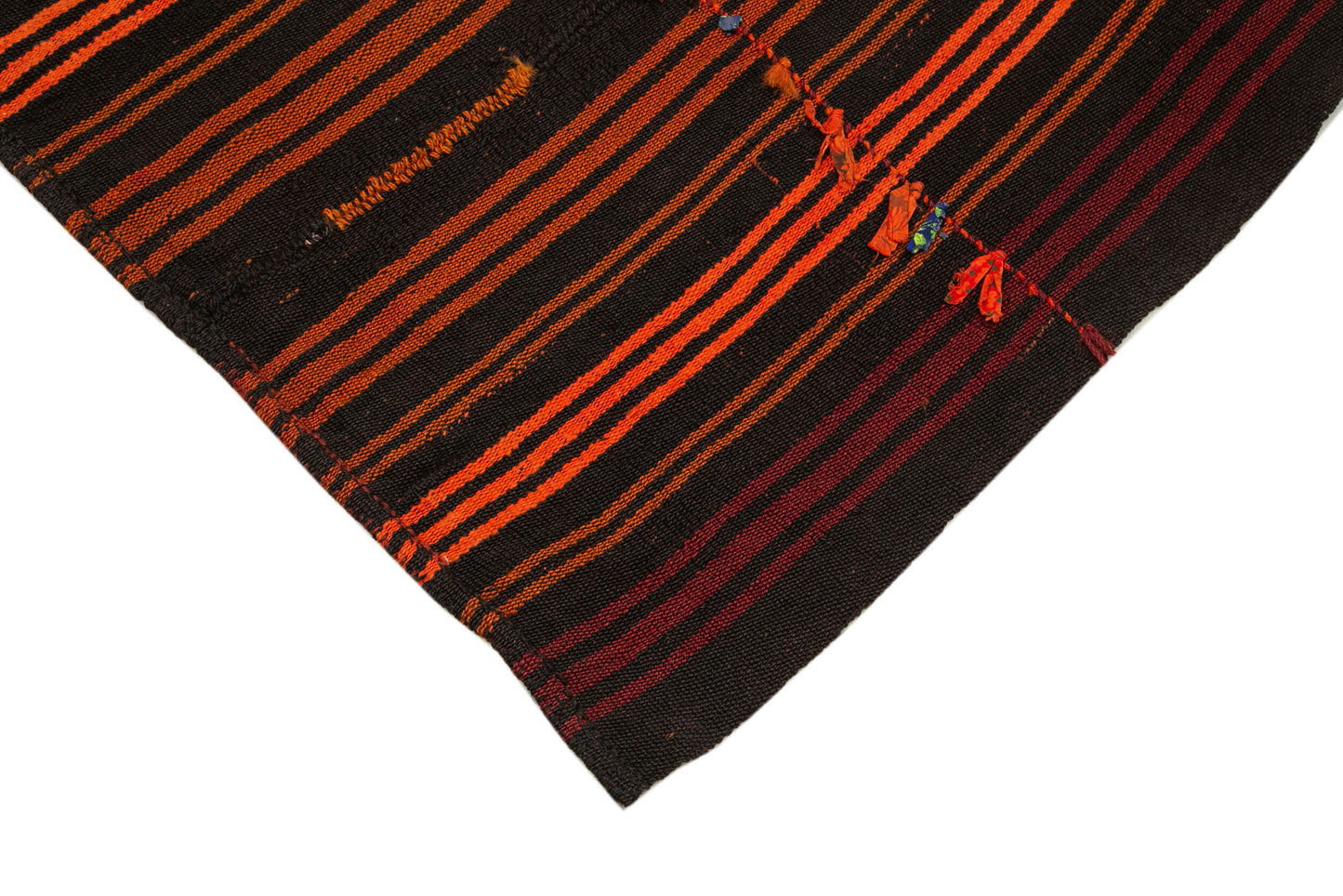 6x7 Brown Vintage Turkish Kilim Rug - 35606