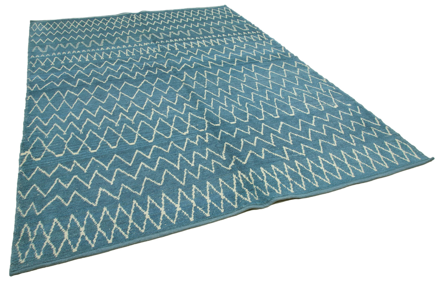 7x10 Blue Moroccan Rug - 35746