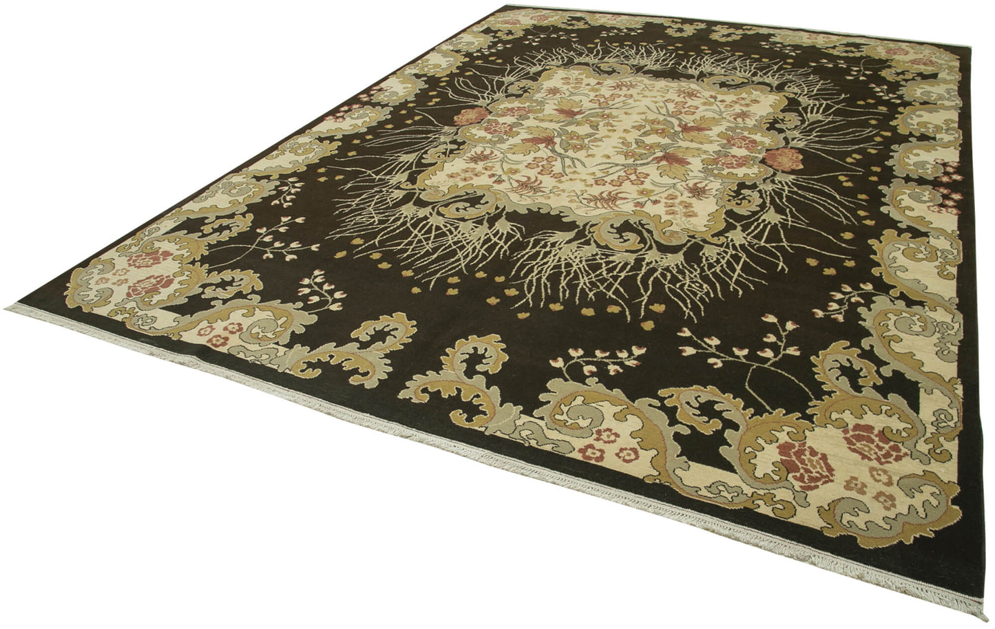 9x13 Beige Oushak Rug - 35788