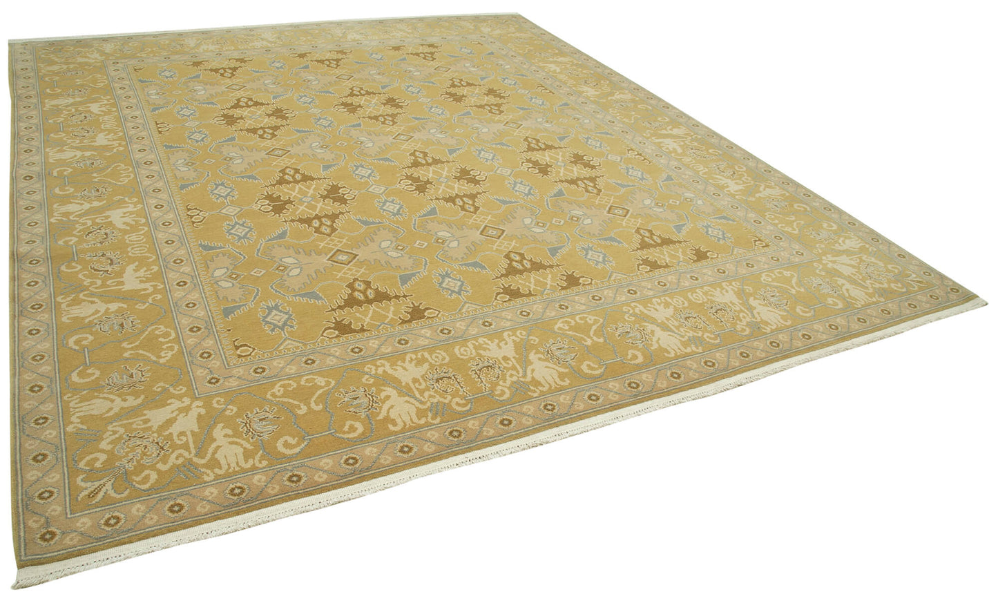 10x11 Yellow Oushak Rug - 35794