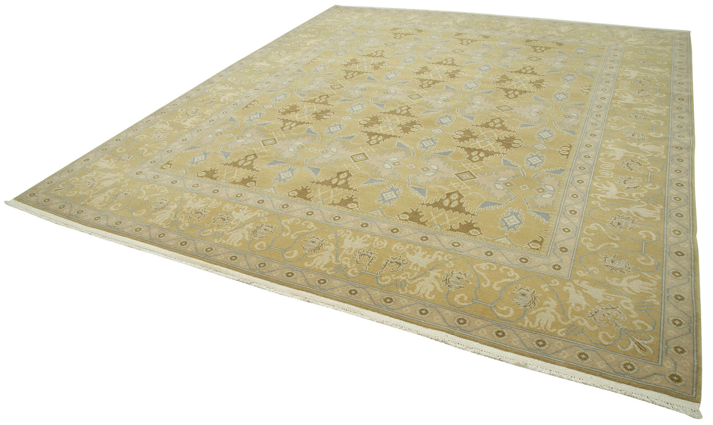 10x11 Yellow Oushak Rug - 35794