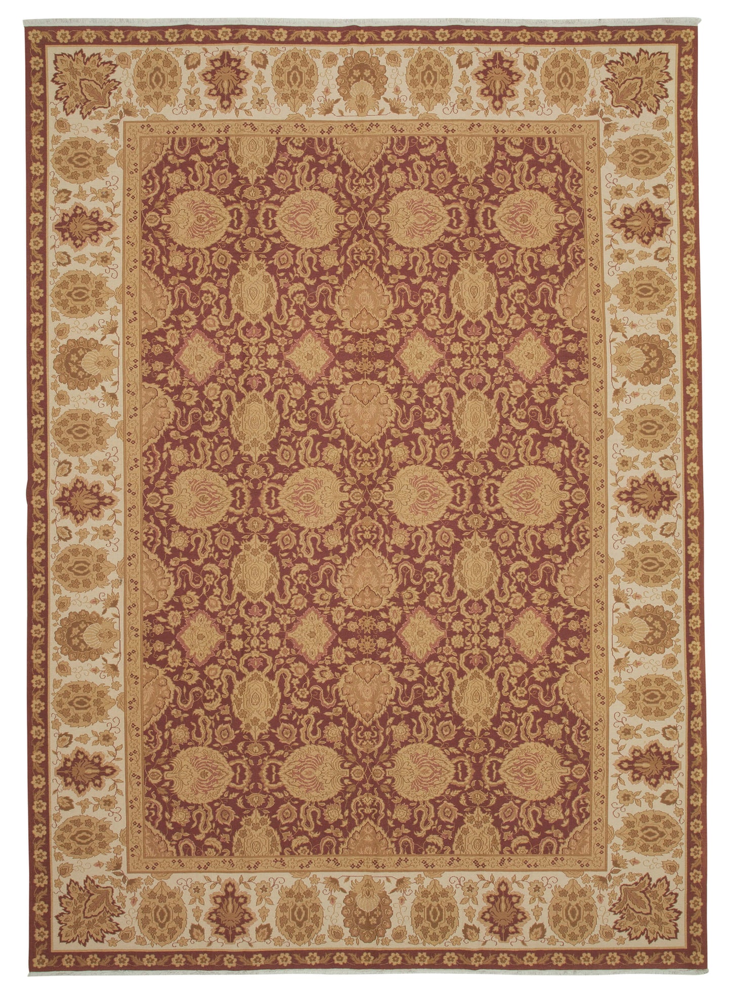 9x13 Beige Oushak Rug - 35798