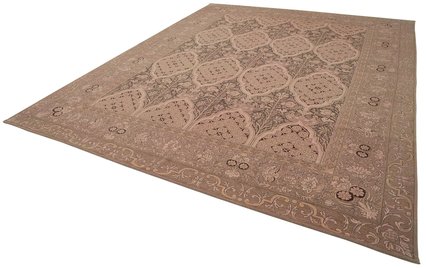 10x13 Pink Oushak Rug - 35805