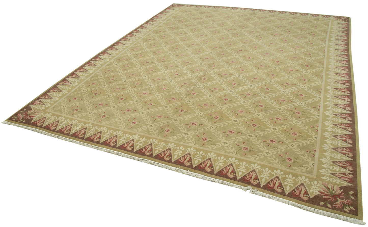9x12 Beige Oushak Rug - 35806