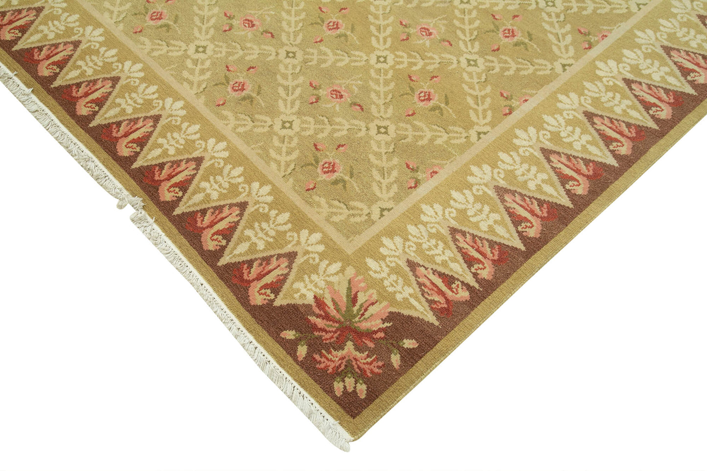 9x12 Beige Oushak Rug - 35806