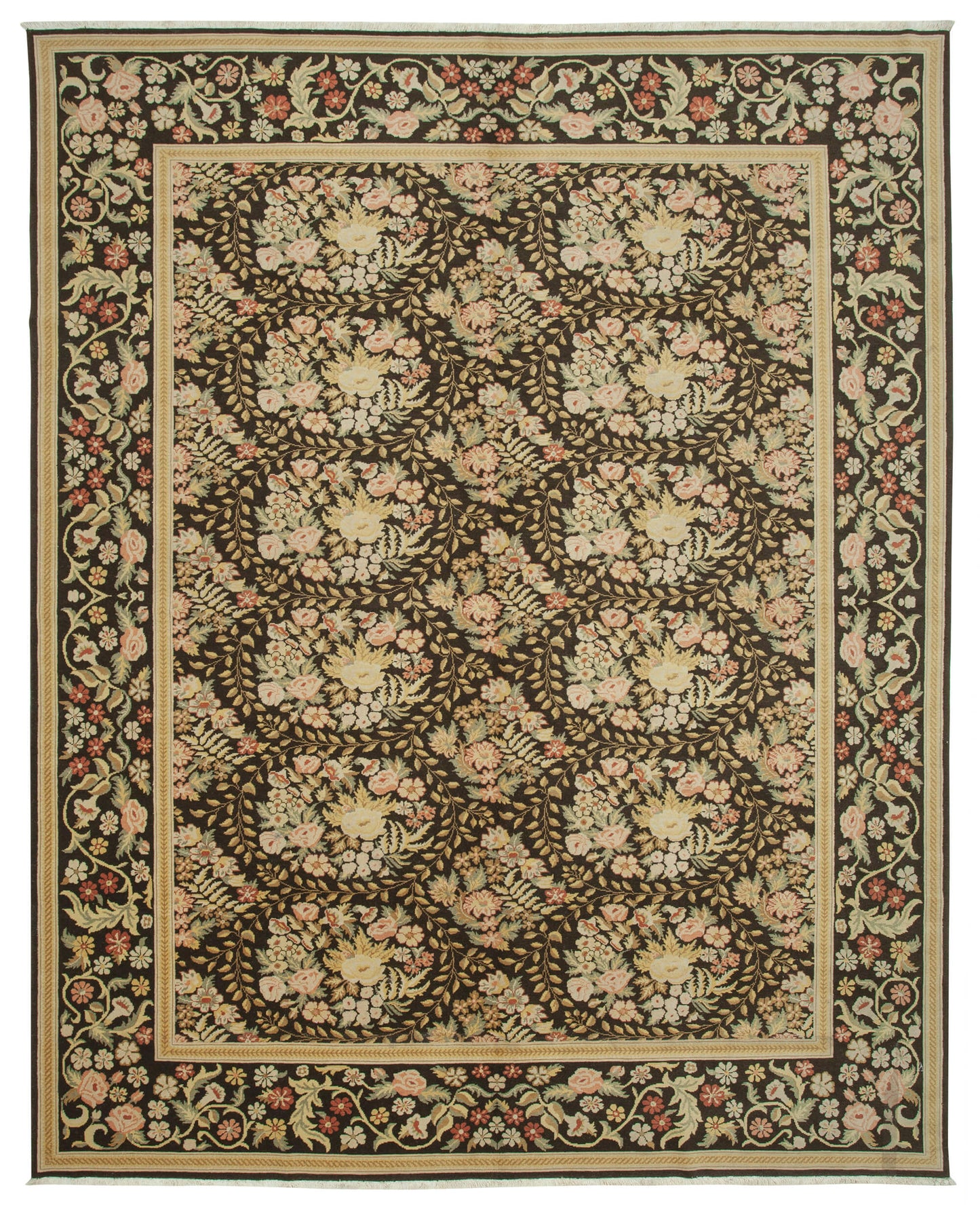 10x13 Beige Oushak Rug - 35810